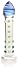 Don Wand Fat Head Glass Pleasure Wand, Nubby, Blue and Green