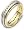 6mm Titanium & 18 Karat Yellow Gold 32 Diamond SPINNING Wedding Band - 6.25