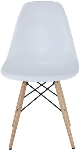 Armin Wood Leg Dining Side Chair In White