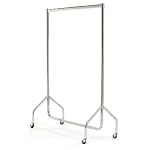 Garment rail 4 foot - chrome 122l x 50w x 157hcm