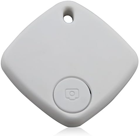 Fordex Group Mini Bluetooth Tracker Child Bag Alarm Wallet Anti-lost Tracker Key Pet Smart Finder Mini GPS Locator Alarm For Android IOS (White)
