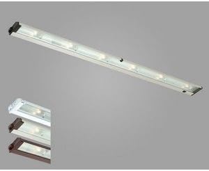 CSL Lighting NMA120L-48 Mach120 6-Light Undercabinet Fixture with SpeedLink, White Finish and Prismatic Glass Diffuser by North Coast Lighting