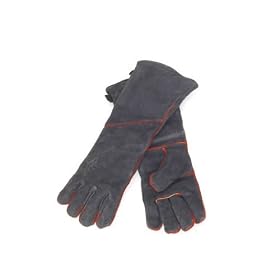 Minuteman 71210 Black 1 Pair of Fireproof Insulated Cowhide Fireplace Gloves
