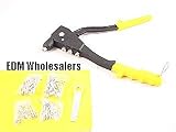 HAND TOOL RIVET GUN + 60 PIECE RIVETS - ALUMINUM