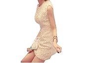 Scoop Neck Sleeveless Sequined  Shirt  Dress