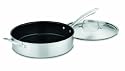 Cuisinart GGT33-30H GreenGourmet Tri-Ply Stainless 5-Quart Saute Pan with Helper Handle and Cover