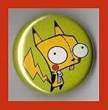 GIR Pikachu 1 Inch Button Invader Zim Pokemon