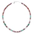 Tommy Singer 16" Purple Spiny Oyster, Turquoise and Sterling Silver Choker Necklace, #7877