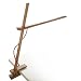 Clamp Lamp Finish: White Oak with Red Cord