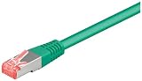 Wentronic CAT6 SSTP Crossover Netzwerkkabel (2x RJ45, 7m) gr&uuml;n