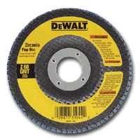 DEWALT DW8308 4-1/2-Inches x 7/8-Inches 60 Grit Zirconia Angle Grinder Flap Disc