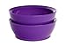 CaliBowl Non-Spill Low Profile Bowl with Non-Slip Base, 12-Ounce, Set of 2, Purple
