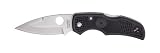 Spyderco Native Lightweight Plain Edge Knife, Black