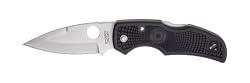 Spyderco Native Lightweight Plain Edge Knife, Black