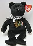 TY Beanie Baby - STANLEY the Bear (BLACK) (Chicago Blackhawks Limited Edition) (8.5 inch)