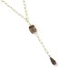 14K Gold 17 Gemstone Choice Briolette Necklace