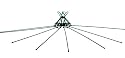 French dark wire vintage style drying rack dryer with 8 branches