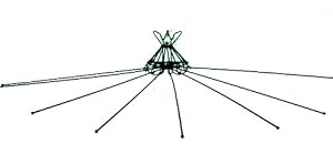 French dark wire vintage style drying rack dryer with 8 branches