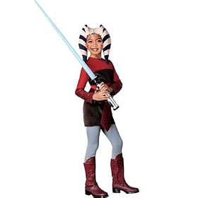 Child Ahsoka Tano Clone Wars Costume - Girls Medium, 6-7 years (Size 8-10 USA)