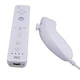 White Remote Controller & Nunchuck Game Controller for Nintendo Wii