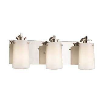 Kichler Lighting 45267PN 3 Light Knox Bathroom Light, Polished Nickel  Vanity Lighting Fixtures 