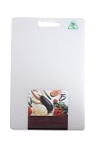 T&G Anti-Bacterial Polyethylene Chopping Board, Large, White