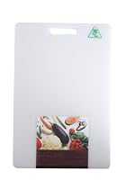 T&G Anti-Bacterial Polyethylene Chopping Board, Large, White
