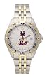 New York Mets Mens All Star Sterling Silver Bracelet Watch