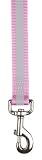 6 FOOT - PINK -Reflective Stripe Safety Dog Lead
