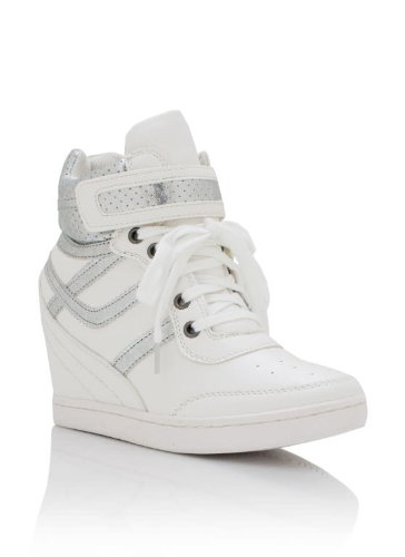 wedge sneakers 7 WHITE
