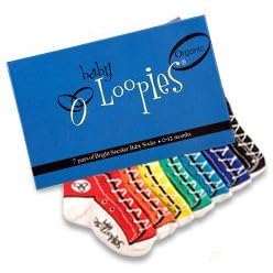 Baby Loopies Organic Sneaker Brights Sock Set