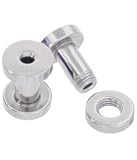 Pair Threaded End Flesh Tunnel Plugs 8 Gauge
