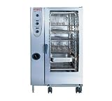 RATIONAL Cooking Systems CM202G Combi Oven Steamer Full Size Gas Manual Controls for Steam Convection and Combi Mobile Oven Rack Included 20 18 x 26 Pans or 40 12 x 20 Pans CombiMaster Series