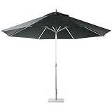 from Garden perfection Black 2.7m Crank Aluminium Garden Patio Parasol Model 2.7mb