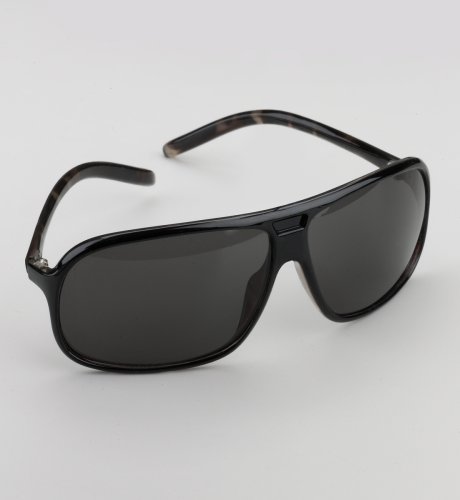Mottled Effect Frame Aviator Sunglasses
