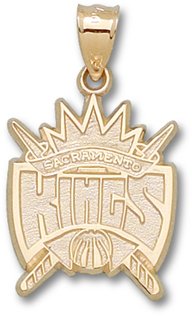 Sacramento Kings Logo 1" 14K Charm/Pendant