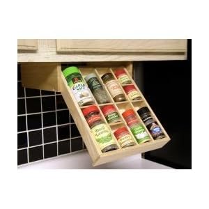 Under the Cabinet Spice Organizer (Wood) (4.75