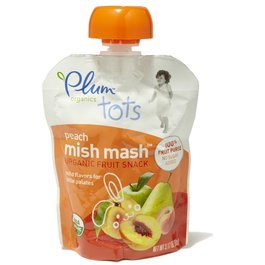 Plum Tots Organic Mish Mash- Peach- 6 pk