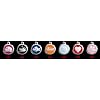 Custom Engraved Stainless Steel with Enamel Cat ID Tags - Small