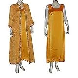 Apparel : Womens Shalincraft Caftans Dress Silk Evening Gown Blue Size S (kftns004)