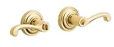 Baldwin 5245.003.LENT Classic Lever Keyed Entry Set, Lifetime Polished Brass