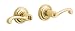 Baldwin 5245.003.LENT Classic Lever Keyed Entry Set, Lifetime Polished Brass