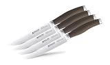 Anolon Advanced Bronze Collection Santoprene Cutlery 4-Piece Steak Set, Bronze