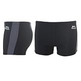 Slazenger Swimming Shorts Mens Black/Charcoal L (34)