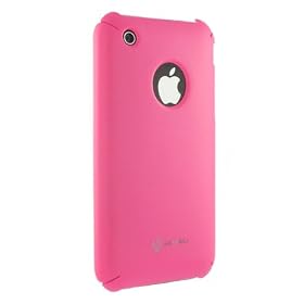 Mivizu slim fit hard rubber crystal skin case cover for Apple iPhone 3G + screen protector for iPhone 3GS
