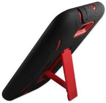 (Super Cover /Silicone Case + Protector Cover) Hard Case for Samsung Galaxy Note i9220/N7000 BLACK/RED