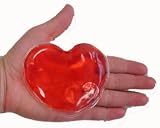 Heart Shaped Reusable Heat Pads - Red