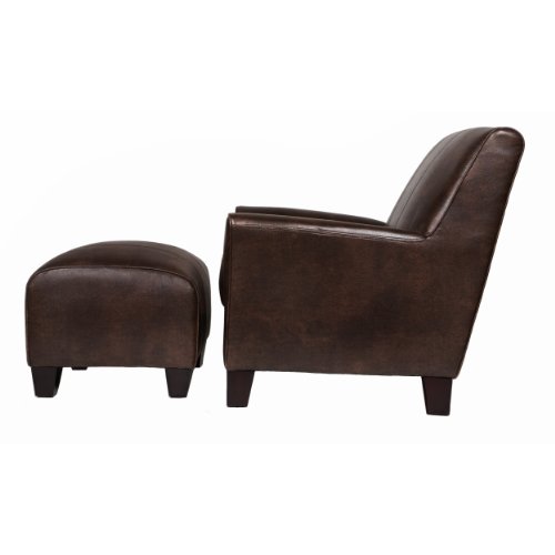 31LjOVpuGdL BEST Franklin Leather Club Chair,  Brown