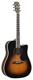 Alvarez Artist Series AD60CESB Dreadnought Acoustic - Electric Guitar, Sunburst/Gloss Finish