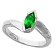 14K White Gold Tsavorite Ring